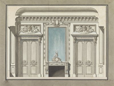 Abschnitt eines Salons von Louis Gustave Taraval
